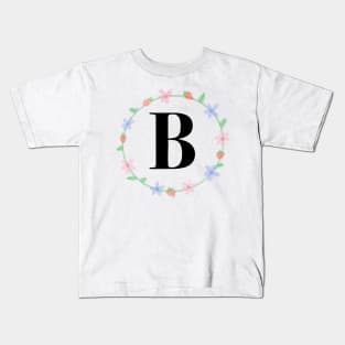 “B” initial Kids T-Shirt